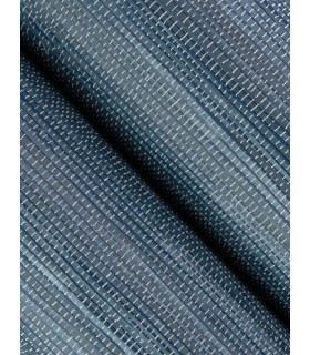 4147-27260 - Exhale Indigo Woven Faux Grasscloth Wallpaper-Haberdashery by A Street