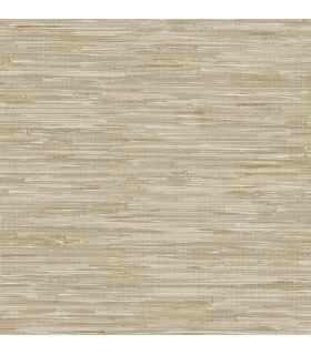 4147-27259 - Exhale Light Brown Woven Faux Grasscloth Wallpaper-Haberdashery by A Street