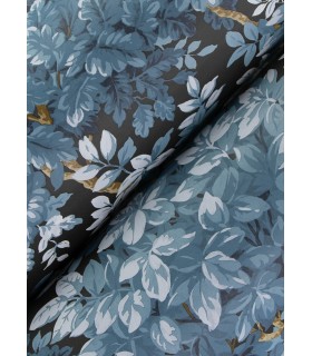 4147-80003 - Greenwood Dark Blue Deciduous Wallpaper-Haberdashery by A Street