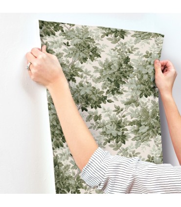 4147-80006 - Greenwood Moss Deciduous Wallpaper-Haberdashery by A Street