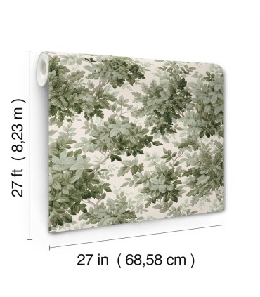 4147-80006 - Greenwood Moss Deciduous Wallpaper-Haberdashery by A Street