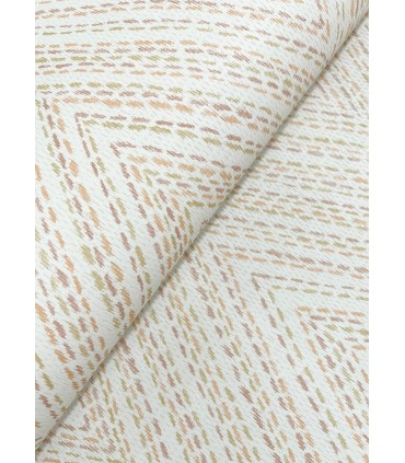 4147-27371 - Lainey Apricot Stitched Chevron Wallpaper-Haberdashery by A Street