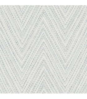 4147-27368 - Lainey Blue Stitched Chevron Wallpaper-Haberdashery by A Street