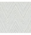 4147-27368 - Lainey Blue Stitched Chevron Wallpaper-Haberdashery by A Street