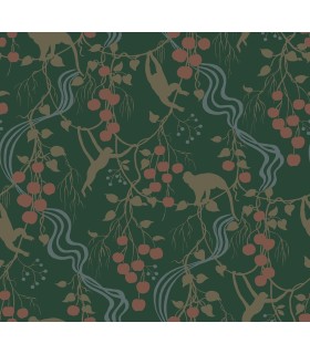 4147-80008 - Linden Dark Green Jungle Canopy Wallpaper-Haberdashery by A Street