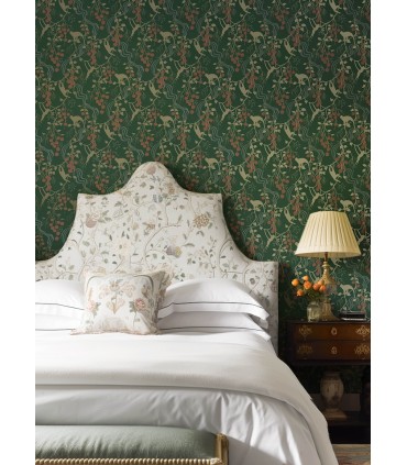 4147-80008 - Linden Dark Green Jungle Canopy Wallpaper-Haberdashery by A Street