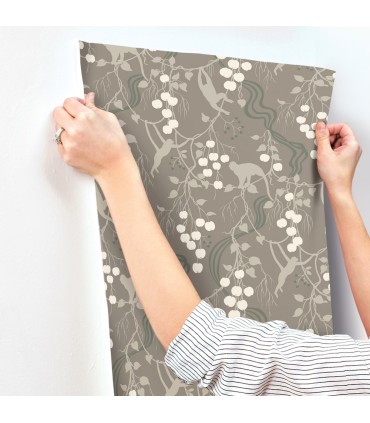 4147-80011 - Linden Stone Jungle Canopy Wallpaper-Haberdashery by A Street