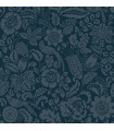 4147-27360 - Marta Navy Floral Trail Wallpaper-Haberdashery by A Street