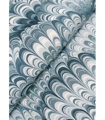 4147-27379 - Octavia Blue Marbled Ink Wallpaper-Haberdashery by A Street