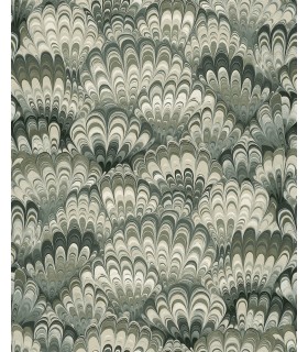 4147-27377 - Octavia Dark Green Marbled Ink Wallpaper-Haberdashery by A Street