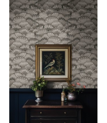 4147-27378 - Octavia Neutral Marbled Ink Wallpaper-Haberdashery by A Street