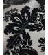 4147-87391 - Shadow Black Flocked Damask Wallpaper-Haberdashery by A Street