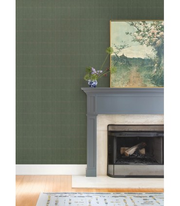 4147-27366 - Somerset Evergreen Abstract Stripe Wallpaper-Haberdashery by A Street