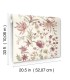 4147-27397 - Teonna Raspberry Floral Stripe Wallpaper-Haberdashery by A Street