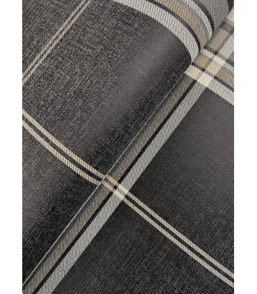 4147-27388 - Westley Black Plaid Wallpaper-Haberdashery by A Street