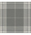 4147-27384 - Westley Grey Plaid Wallpaper-Haberdashery by A Street