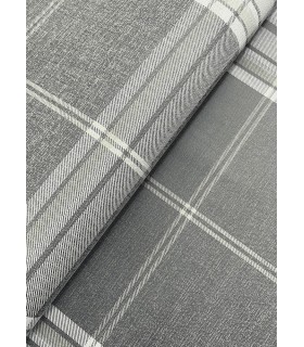 4147-27384 - Westley Grey Plaid Wallpaper-Haberdashery by A Street
