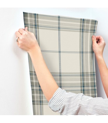 4147-27387 - Westley Moss Plaid Wallpaper-Haberdashery by A Street