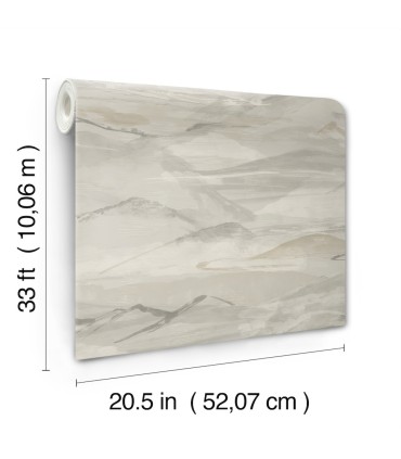 4142-72626 - Bozeman Mountains Grey Wallpaper-Chesapeake