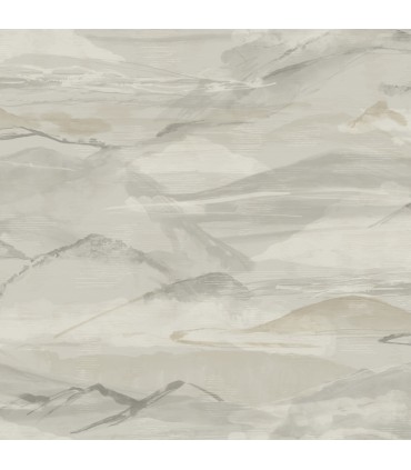 4142-72626 - Bozeman Mountains Grey Wallpaper-Chesapeake