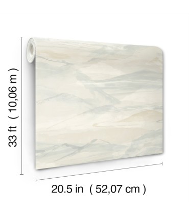 4142-72625 - Bozeman Mountains Sky Blue Wallpaper-Chesapeake