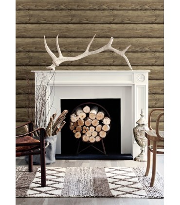 4142-72618 - Bunkhouse Chestnut Wallpaper-Chesapeake