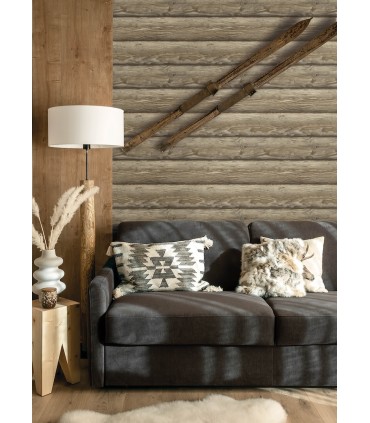 4142-72617 - Bunkhouse Light Brown Wallpaper-Chesapeake