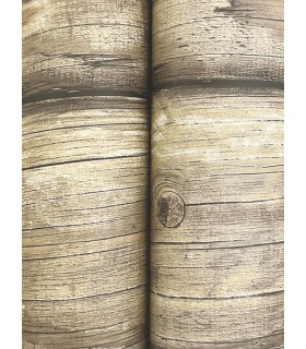 4142-72617 - Bunkhouse Light Brown Wallpaper-Chesapeake
