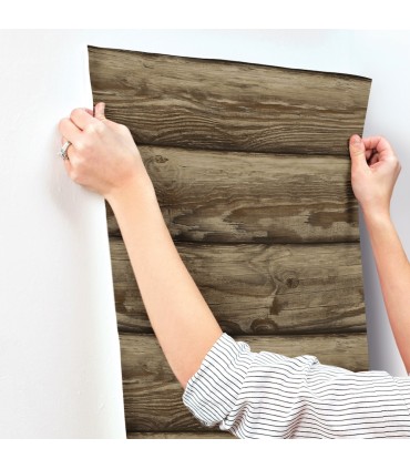 4142-72616 - Bunkhouse Mahogany Wallpaper-Chesapeake