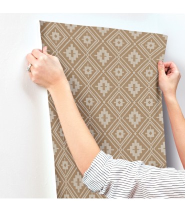 4142-72660 - Camp Blanket Chestnut Wallpaper-Chesapeake