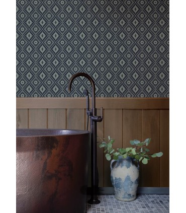 4142-72657 - Camp Blanket Dark Blue Wallpaper-Chesapeake