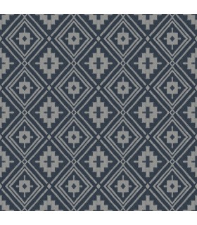 4142-72657 - Camp Blanket Dark Blue Wallpaper-Chesapeake