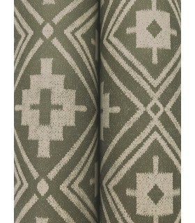 4142-72658 - Camp Blanket Green Wallpaper-Chesapeake