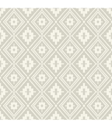 4142-72659 - Camp Blanket Silver Wallpaper-Chesapeake