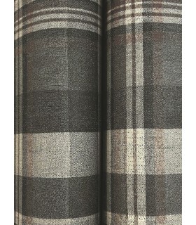 4142-72632 - Dutton Plaid Charcoal Wallpaper-Chesapeake