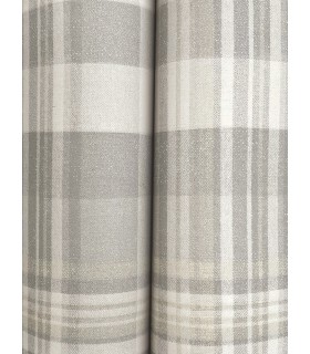 4142-72634 - Dutton Plaid Grey Wallpaper-Chesapeake