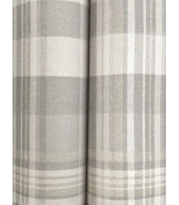 4142-72634 - Dutton Plaid Grey Wallpaper-Chesapeake