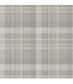 4142-72634 - Dutton Plaid Grey Wallpaper-Chesapeake