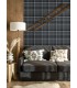 4142-72635 - Dutton Plaid Indigo Wallpaper-Chesapeake