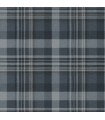 4142-72635 - Dutton Plaid Indigo Wallpaper-Chesapeake