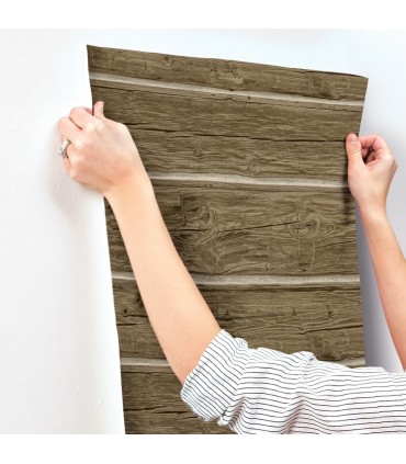 4142-72613 - Lodgepole Dark Brown Wallpaper-Chesapeake