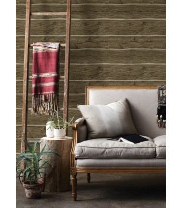 4142-72613 - Lodgepole Dark Brown Wallpaper-Chesapeake