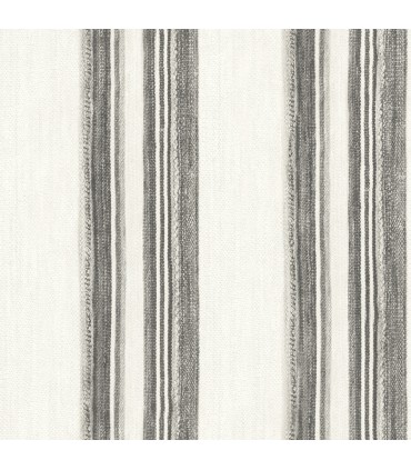 4142-72601 - Loom Spun Charcoal Wallpaper-Chesapeake