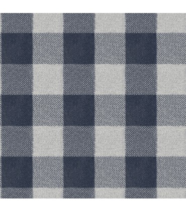 4142-72620 - Lumberjack Navy Wallpaper-Chesapeake