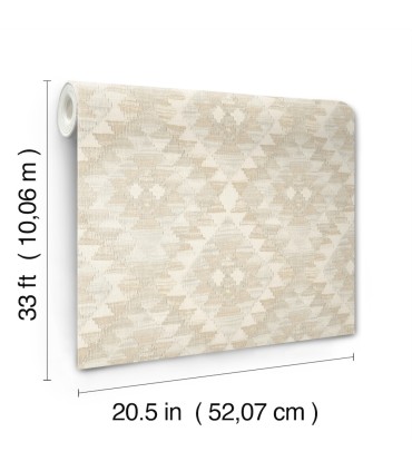 4142-72603 - Montana Beige Wallpaper-Chesapeake