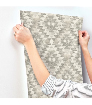 4142-72604 - Montana Charcoal Wallpaper-Chesapeake