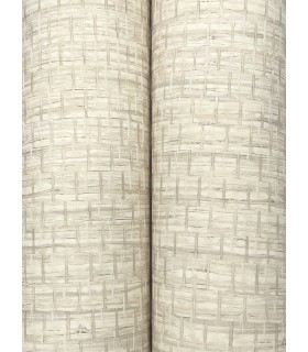 4142-72655 - Plaited Grass Light Grey Wallpaper-Chesapeake