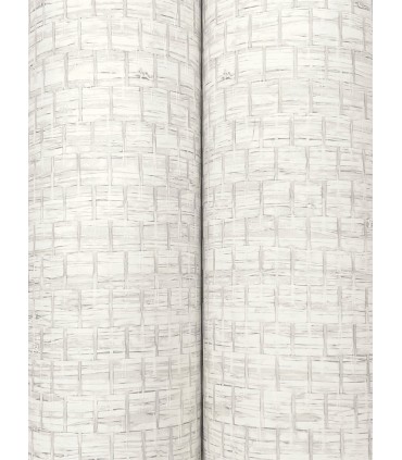 4142-72651 - Plaited Grass White Wallpaper-Chesapeake