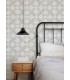 4142-72630 - Scrap Quilt Grey Wallpaper-Chesapeake