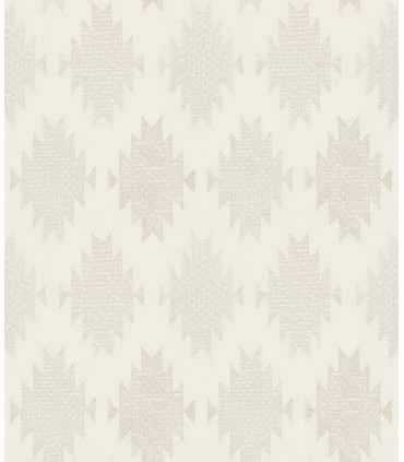 4142-72664 - Stitched Heirloom White Wallpaper-Chesapeake